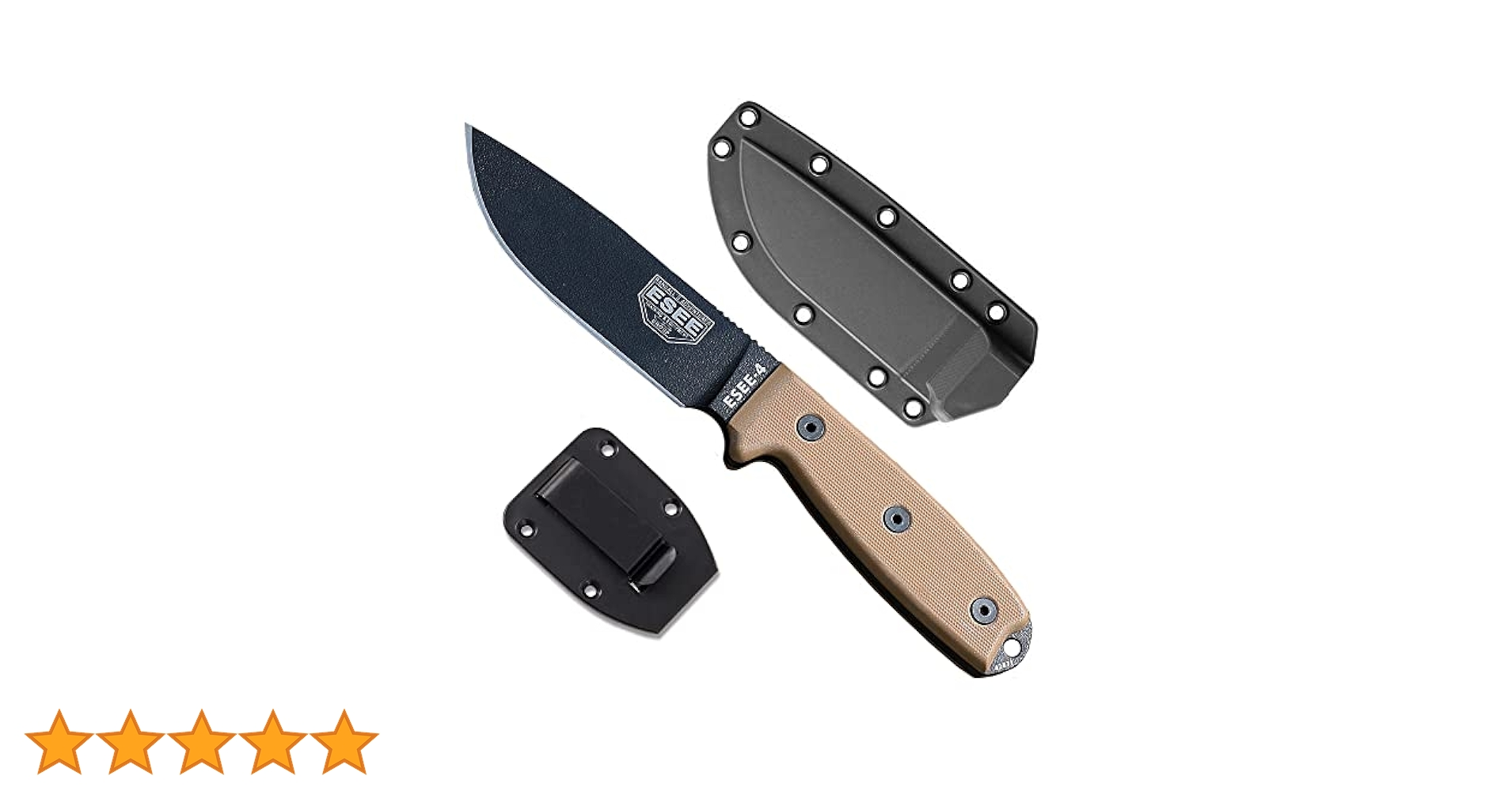 【未使用】ESEE Knives  ESEE-4（直刃） ナイフショップ グローイング！□SEE【ESEEナイブス】□ 「ESEE